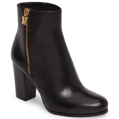 michael kors margaret bootie black brown|michael kors black boots women.